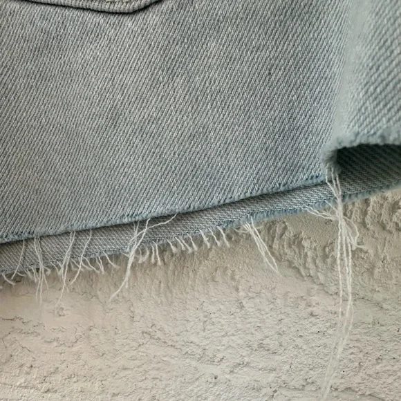 Free People NWOT We The Free Ivy Mid Rise Short Size 27 Light Blue - Picture 10 of 13